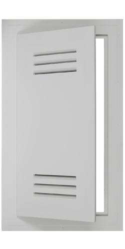 hinged gypsum access panel with touch latch