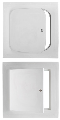 hinged gypsum access panel for drywall