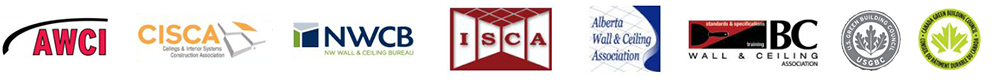 Architect and building association AWCI - CISCA - NWCB -ISCA - Alberta Wall & Ceiling Association - Wall & Ceiling BC - USGBC
