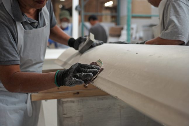 Castle GFRG Column Cover Fabrication – Production Process Overview Castle GFRG column cover production process from mold shaping to final detailing